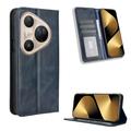 Huawei Pura 80 Pro/80 Pro+ Retro Wallet Case with Magnetic Closure
