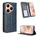Huawei Pura 80 Retro Wallet Case with Magnetic Closure