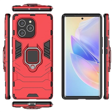 Honor 60 SE Hybrid Case with Ring Holder - Red