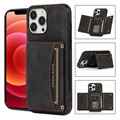 iPhone 14 Hybrid Case with Wallet - Black