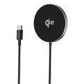 IC-10Q Compatible with MagSafe Wireless Charger Ultra-thin Magnetic Charging Pad (Qi2 MPP Certified)