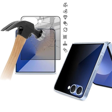 Samsung Galaxy Z Flip7 Imak Privacy Full Cover Tempered Glass Screen Protector