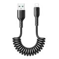 Joyroom Easy-Travel Series Coiled USB to Lightning Cable - 3A, 1.5m - Black