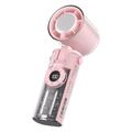 K-811 Transparent Mecha Handheld Fan - Pink