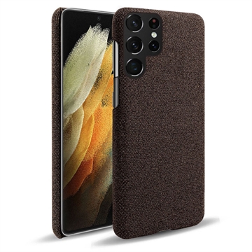 KSQ Cloth Coated Samsung Galaxy S22 Ultra 5G Plastic Case