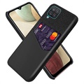 KSQ Samsung Galaxy A12 Case with Card Pocket - Black