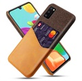 KSQ Samsung Galaxy A41 Case with Card Pocket - Brown