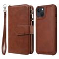 KT Multifunctional Series iPhone 14 Wallet Case - Brown