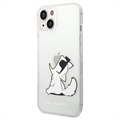 Karl Lagerfeld Clear iPhone 14 Plus TPU Case - Choupette Eat