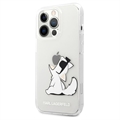 Karl Lagerfeld Clear iPhone 14 Pro Max TPU Case - Choupette Eat