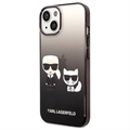 Karl Lagerfeld Gradient Karl & Choupette iPhone 14 Case - Black