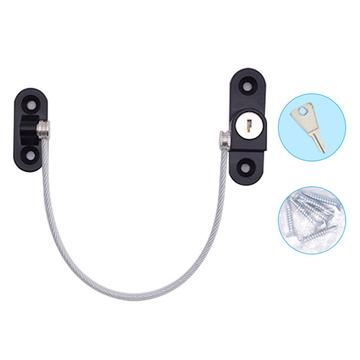 Kids Safety Lock / Security Bracket with Cable for Windows, Doors & Cabinets