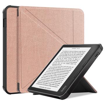 Kobo Libra 2 Origami Stand Folio Case - Rose Gold