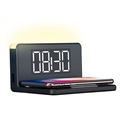 Ksix LED Alarm Clock with Wireless Charger and Night Lamp - 10W