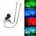 LEADBIKE A106 1 Pair Battery Powered Bicycle Frame Tube Light Bright Colorful Bike Tail Lamp LED Bike Wheel Light (Battery Not Included)