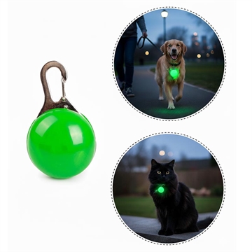 LED Luminous Pet Collar Pendant - Anti-Lost Safety Light for Dogs and Cats