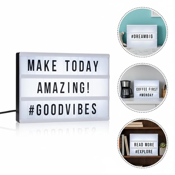 LED light board with letters - 96 Letters/Symbols