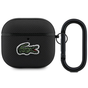 AirPods 4 Lacoste Petit Pique Croc Logo Patch Case - Black