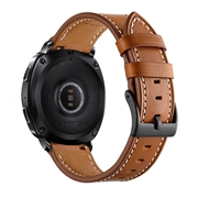 Samsung Galaxy Watch4/Watch4 Classic/Watch5/Watch6 Leather Strap - 20mm - Brown