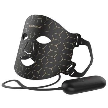 Light Therapy Mask with 7 Colors for Face - Black