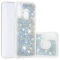 Liquid Glitter Series Samsung Galaxy A20e TPU Case - Silver