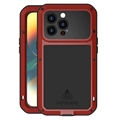 Love Mei Powerful iPhone 14 Pro Hybrid Case - Red