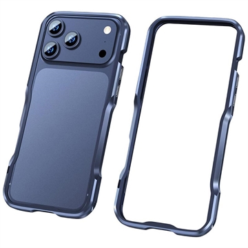 iPhone 17 Pro Max Luphie Safe Lock Metal Bumper - Dark blue