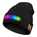 M1-BTD4 LED Beanie Hat with Bluetooth 5.4 & Stereo Speakers - Black