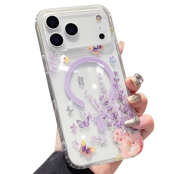 iPhone 17 Pro Magnetic Case with Embedded Rhinestones