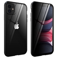 iPhone 11 Magnetic Case with Privacy Tempered Glass - Black