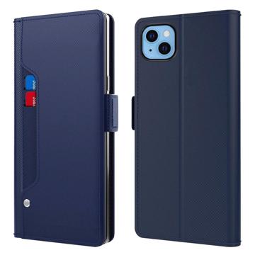 Makeup Mirror iPhone 13 Flip Case - Blue