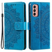 Samsung Galaxy A14 Mandala Series Wallet Case - Blue