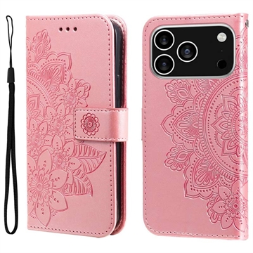 iPhone 17 Pro Mandala Series Wallet Case - Pink