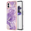 Marble Pattern Electroplated IMD Nothing Phone (1) TPU Case