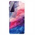 Marble Pattern Electroplated IMD Samsung Galaxy S21 FE 5G TPU Case