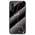 OnePlus Nord Marble Series Tempered Glass Case - Black / Gold