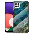 Marble Series Samsung Galaxy A22 4G Tempered Glass Case