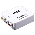 MTP Mini Full HD 1080p RCA AV / HDMI Converter - White