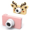 Mini HD Digital Camera for Kids D8 - 8MP - Pink / Deer