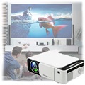 Mini Portable Full HD LED Projector T5 (Open-Box Satisfactory) - White
