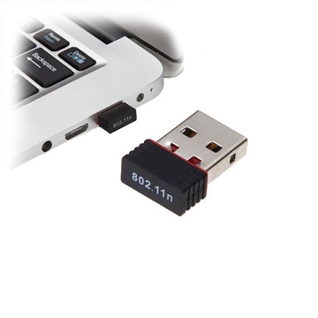 Mini Portable Wireless USB Dongle KR08EE - 150Mb/s - Black