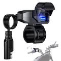 Motorcycle Handlebar USB Charger 18W - Black
