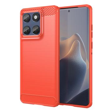 Motorola Edge 60/60 Fusion Brushed TPU Case - Carbon Fiber