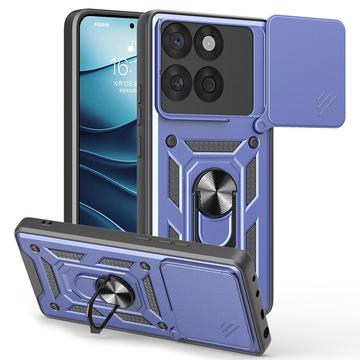 Motorola Edge 60 Fusion Rotary Ring Hybrid Case with Camera Shield - Blue