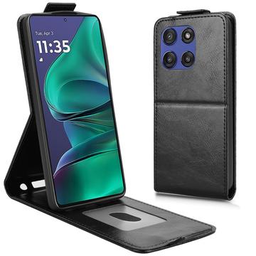 Motorola Edge 60 Stylus Vertical Flip Case with Stand - Black