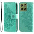 Motorola Edge 70 Mandala Series Wallet Case - Green