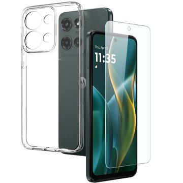 Motorola Moto G (2025) Northjo 2-in-1 Protection Set - Clear