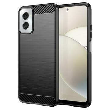 Motorola Moto G Power (2024) Brushed TPU Case - Carbon Fiber - Black