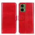 Motorola Moto G35 Wallet Case with Magnetic Closure - Red