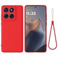 Motorola Moto G67 Power Liquid Silicone Case with Hand Strap